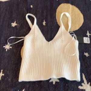 bought at lf small fitted white tank top